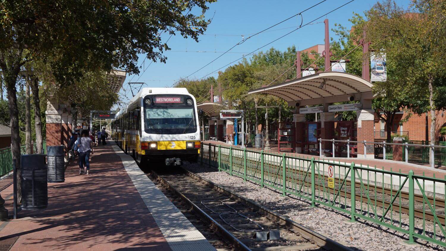 The downtown Plano DART light-rail station and historic downtown, Texas — EMF radiation testing and shielding help for Plano homes